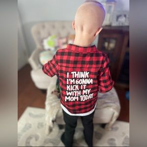 Buffalo plaid button up